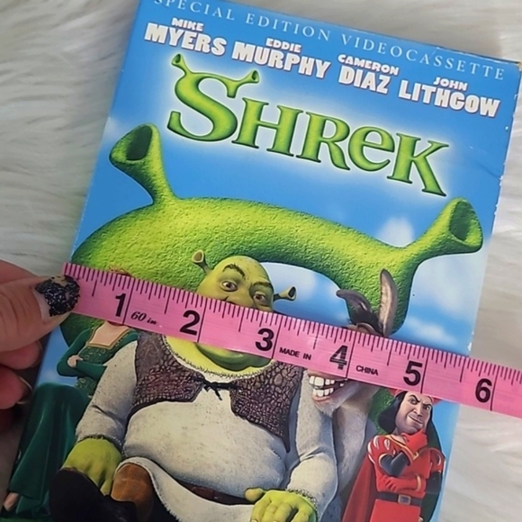 Vintage Y2K 2001 Original Shrek VHS Cassette Tape XL 1st Release Box Limited Edt - Picture 12 of 13